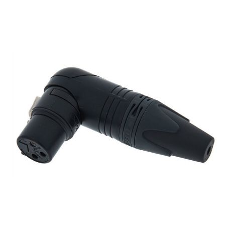 NEUTRIK NC3FRX-BAG CONECTOR XLR HEMBRA AEREA 3P ACODADO CARCSA NEGRA